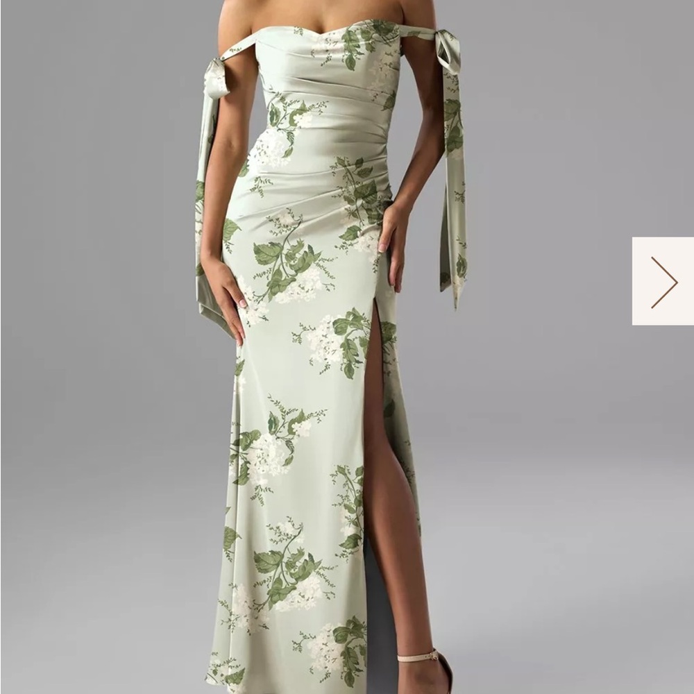 Floral Off-Shoulder Maxi Dress